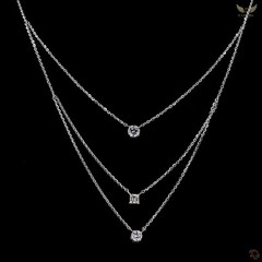 Lab Created Diamond 0.97ct Pendant Necklace White Gold Plated Gift