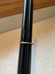Vintage Sterling Silver Ring Size 10.5 Pearls w Rhinestones 925 PAD 2.4g