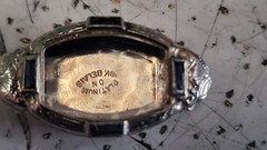 Belais Vintage Watch Case Marked Platinum on 18kt Belais 3.3 Grams PARTS/REPAIR