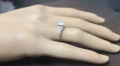 Platinum Vintage Engagement Ring 0.80ct.Natural Old Euro Round Diamond 1920’S