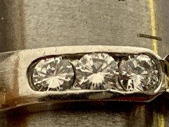 Platinum, Diamond Engagement Ring, Vintage, Estate, Natural, High Color Grade H