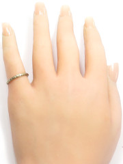 Antique 1920’s Orange Blossom Traub 18K White Gold Wedding Band Ring 4.75 UK-J