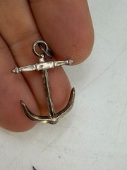 Vintage Pendant Charm Sterling Silver Anchor Nautical