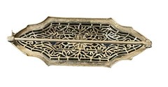 Krementz 10K White Gold Sapphire & Diamond Art Deco Filigree Broach DIANA LINE