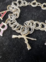 Vintage Military CHARM BRACELET US ARMY