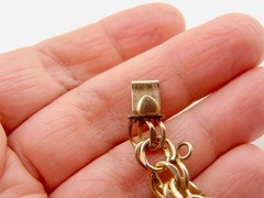 1969 Elco Charm Bracelet Gold Filled Mid Century Modern 3 Charms Christmas Tree