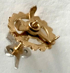 VINTAGE PLATINUM & DIAMOND LAPEL PIN