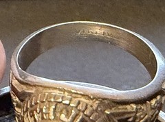 Vtg JOSTEN LTM Class Ring South Jones JMS Pink Stone Sz 6 Women