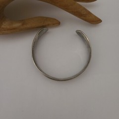 VINTAGE STERLING SILVER ARABIC HALLMARKS UNIQUE CUFF BRACELET 7 IN 925 12.5MM