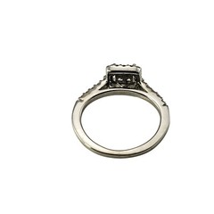 Vintage 14 Karat White Gold and Diamond Ring Size 4.25 #10251