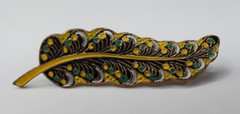 Vintage Brooch Pin Back button Hand made