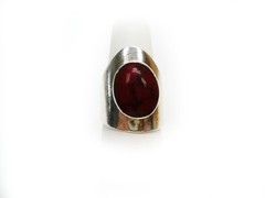 Made in Mexico Sterling Acrylic Center Fashion Ring Size 7 1/4