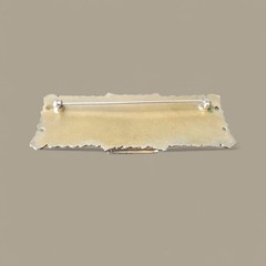 Vintage Art Nouveau Style Brooch Pin Lockett Gold Colored Art Deco