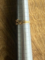 1991 Castings on Parade Dolphin Ring Gold Tone Size 6 Very Good