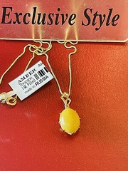 14K Gold Filled Genuine Baltic Amber Necklace Russian Butterscotch Egg Yolk 老琥珀