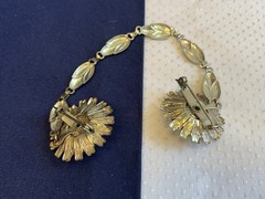 Vtg Brooch Lot Alpaca Sarah Cov MOP Enamel Faux Gem Scatter Pins Costume Jewelry