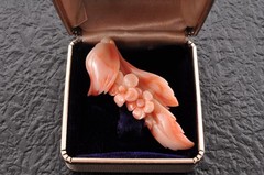Vintage pink coral OBIDOME “Cherry blossom” Certificate, (56mm (2.20in) 59.0ct).