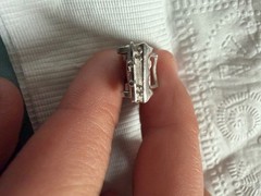 Vintage Sterling Silver Charm Airplane, lamp, crown, ring, car, prospector, bowl