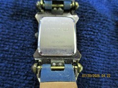 Vintage Heidi Daus Art Deco Style Swarovski Crystal Bronze Tone Quartz Watch