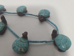 Rare Vintage Native American Turtle Fetish Authentic Necklace Damaged