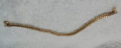 Vintage Gold Tone Shiny Bracelet, No brand, 7 inches