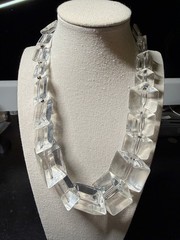 Vintage Lucite Necklace Chunky Lafayette 148 Runway Statement Gorgeous