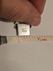 Dated 1957 .830 Silver Signed Erik Svane Swedish Art Deco Bracelet 7.5in #S56/08
