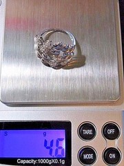 VINTAGE STERLING SILVER HEARTS SMOOTH AND CZ CHIPS IRELAND DESIGNER SIGNED KCGC