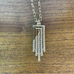 VTG Designer Gold Tone Necklace by Monet 60’s 70’s MCM Fashion Costume Jewelry