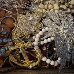 Vintage to Now Jewelry Lot, ALL WEARABLE Untested. No Broken. Box A2