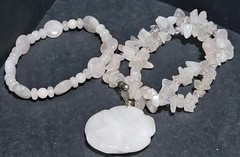 Vintage jewelry lot semi precious gemstones Pearls 2 Necklace 9 Bracelets