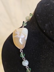 Vintage Liz Paiacios S.F. Necklace Agate Stones