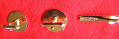 Vintage Swank Gold Tone Mesh Cufflinks and Clip Tie Bar Set Men’s