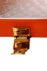 Hermès Cloisonné Enamel Womens Gold-Tone Luxury Fashion Clip On Earrings