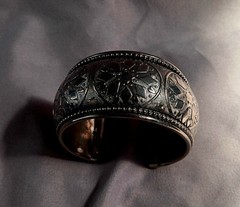 Ornate Silver Colored Bracelet