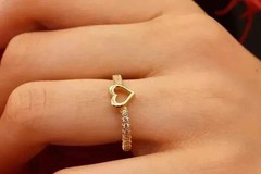1CT Round Simulated Diamond Women’s Stunning Band Ring 14k Yellow Gold Plated