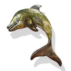 Vintage Sea Life Brooch Lot 7pc JJ Frog Liz Claiborne Dolphins Orca Fish Ocean