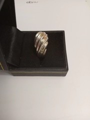 Sterling Silver Knock Ring 6.25″