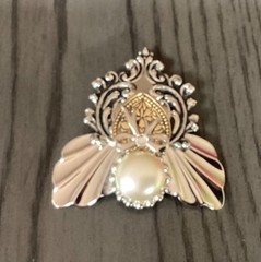 VTG Jane Davis Angels of Love Brooch 1995 Signed