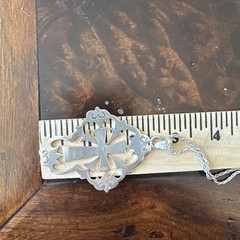 Vintage Taxco Lucho Pendant Necklace 24 Inch Christian Cross 925 Sterling 29.9g