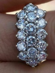 Art Deco Antique 3.50Ct White Diamond Vintage Engagement Ring 14K Yellow Gold FN