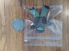 Vintage Polymer Clay Boy Brooch 2.5in Figure Signed
