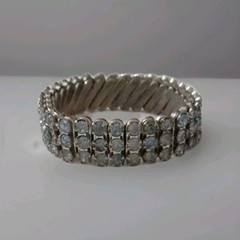 Vintage Blue Rhinestone Expandable