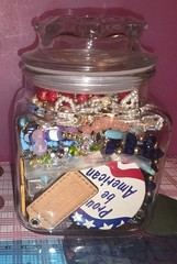 Mystery Jar of Unsorted Jewerly with Wearable Items No Watches Vintage to Now