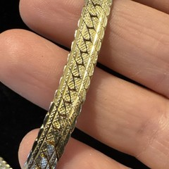 VTG 14K Gold Filled Serpentine Necklace 2mm Chain 18.2” Long Ver Pretty