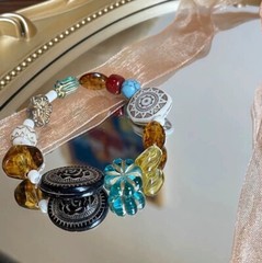 Boho Acrylic Czech Beads Mix – Colorful DIY Jewelry Making Craft Supplies Lot