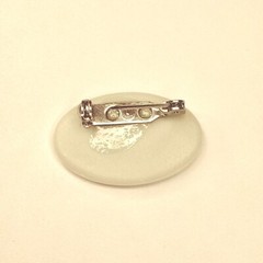 Inspirational Brooch Pin Ceramic My Grace Is Sufficient For You 1.25in Religious