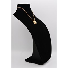 Medici Vintage Apple Pendant Necklace Gold Tone Signed Bin6A