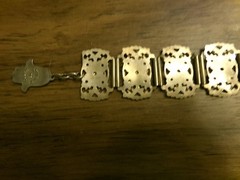 Vintage Women’s Souvenir Bracelet Morocco Hamsa Hand Elephant Link Bracelet