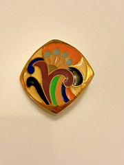 vintage Lanvin enamel earrings.